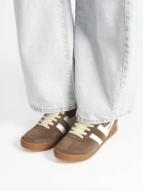 Sneakers Elan In Leather Gola Brown women CLB538FW other view 1