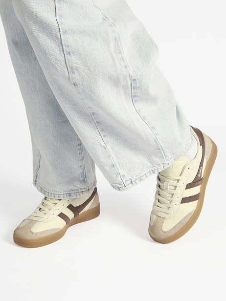 Sneakers Viper In Leather Gola Gold women CLB744HC other view 1