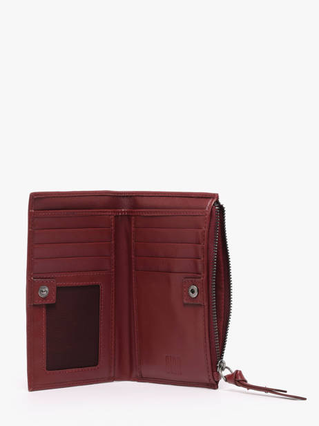 Wallet Leather Biba Red wallet VAW3L other view 1