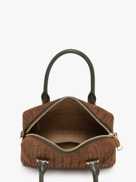 Shoulder Bag Tresse Cube Leather Lancaster Brown tresse cube 67 other view 2