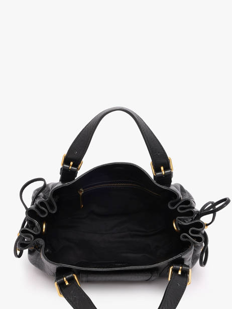 Satchel Bubble Leather Gerard darel Black bubble DES67428 other view 3