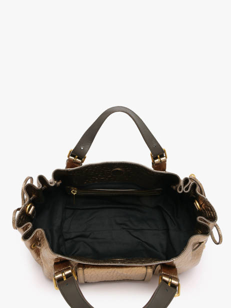 Satchel Bubble Leather Gerard darel Gold bubble DES67429 other view 3