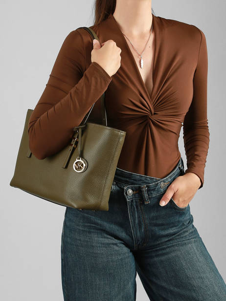 Shopping Bag Quinn Leather Michael kors Green quinn T5GQNT2L other view 1