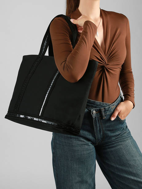 Shopping Bag Cabas Cotton Vanessa bruno Black cabas 63140409 other view 1