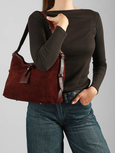 Shoulder Bag Velvet Caviar Leather Milano Violet velvet caviar VC250610 other view 1