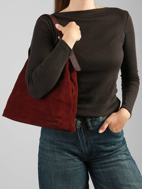 Shoulder Bag Velvet Caviar Leather Milano Violet velvet caviar VC26062 other view 1