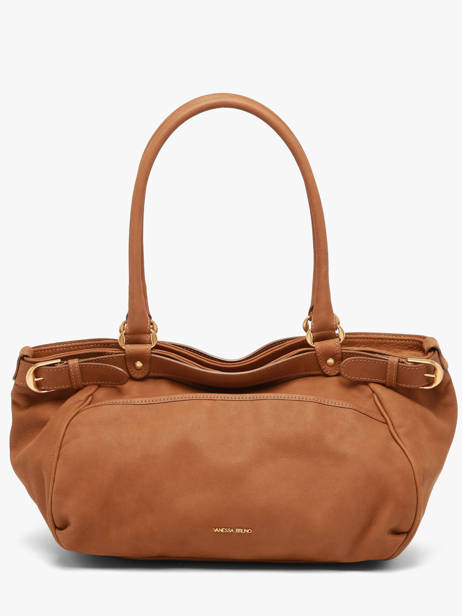 Large Leather Lune Shoulder Bag Nubuck Leather Vanessa bruno Brown lune 3V40921