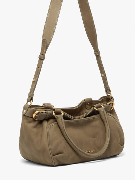 Small Lune Satchel Nubuck Leather Vanessa bruno Beige lune 3V40920 other view 1