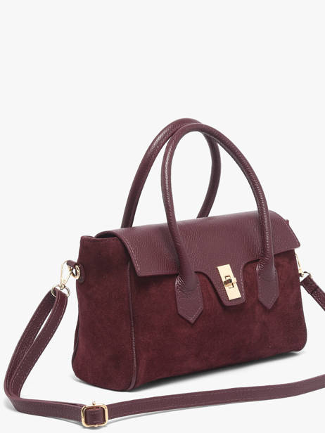 Shoulder Bag Velvet Caviar Leather Milano Violet velvet caviar VC26061 other view 1