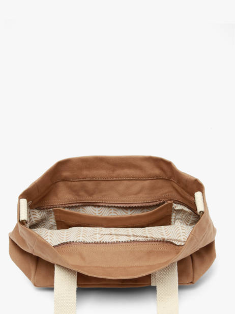 Cotton Louise Small Tote Bag Hindbag Brown best seller LOUISE other view 2