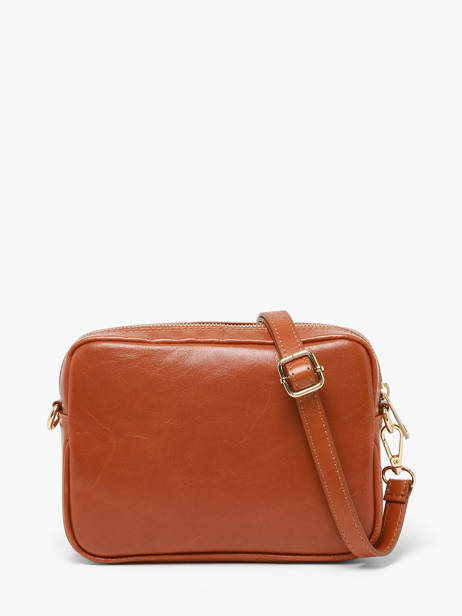 Shoulder Bag Shiny Sauvage Leather Milano Brown shiny sauvage SS25067 other view 3