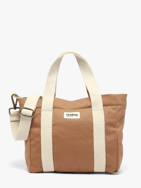 Cotton Louise Small Tote Bag Hindbag Brown best seller LOUISE