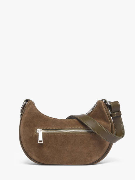 Shoulder Bag Suede Leather Lancaster Green suede 81 other view 3