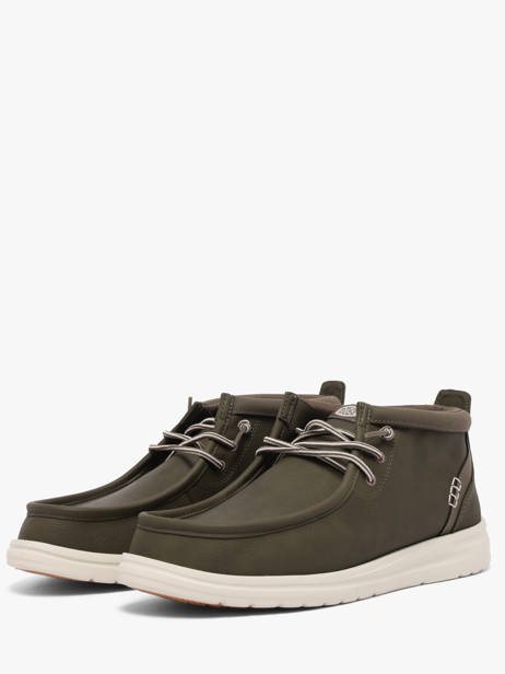 Mocassins Hey dude Vert men 42051 vue secondaire 1