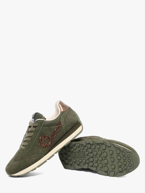 Sneakers In Leather No name Green women KNHRAQ04 other view 2