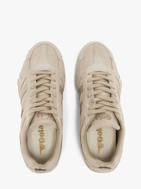 Sneakers In Leather Gola Beige women CLB938FF other view 3