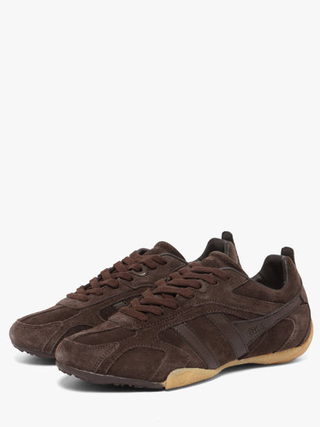 Sneakers In Leather Gola Brown women CLB938DD other view 1