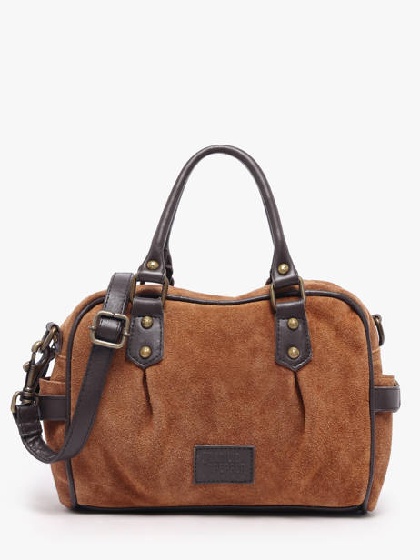 Sac Porté Main Vienne Cuir Basilic pepper Marron vienne BVIE03
