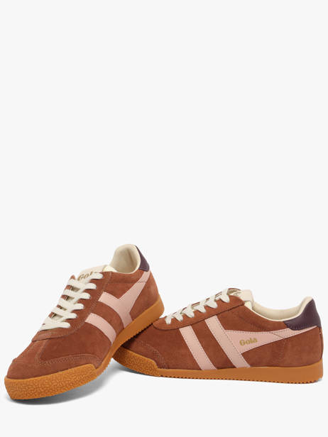 Sneakers In Leather Gola Brown women CLB538LK other view 2
