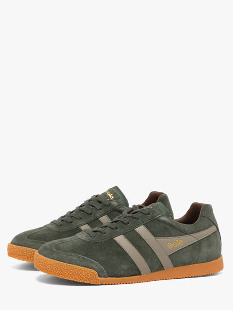 Sneakers In Leather Gola Green men CMA192NF other view 1