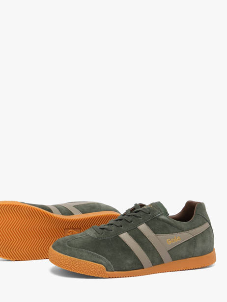 Sneakers In Leather Gola Green men CMA192NF other view 2
