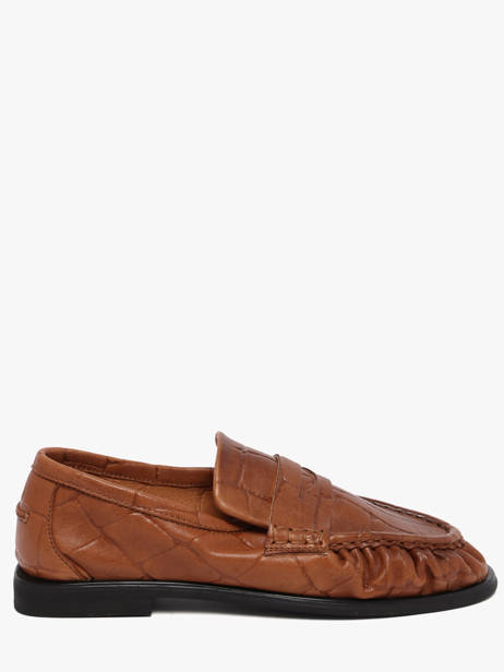 Moccasins In Leather Pavement Brown women 24139052