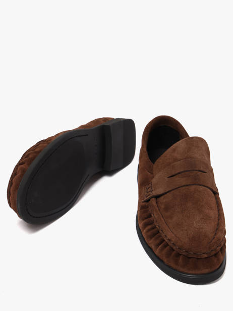 Moccasins In Leather Pavement Brown women 24139347 other view 2
