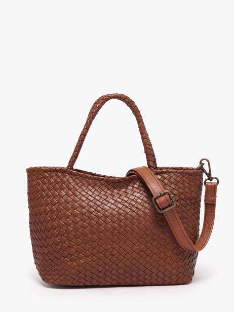 Crossbody Bag Lisbonne Leather Basilic pepper Brown lisbonne BLIS01 other view 4