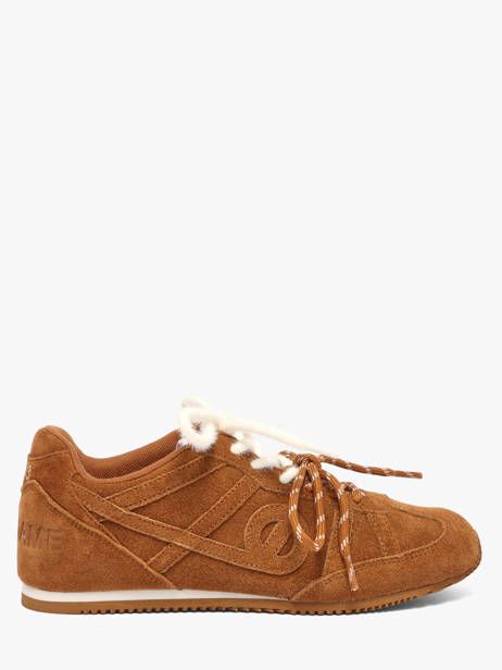 Sneakers In Leather No name Brown women TNERA904