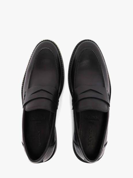 Moccasins In Leather Gant Black men 33671385 other view 3