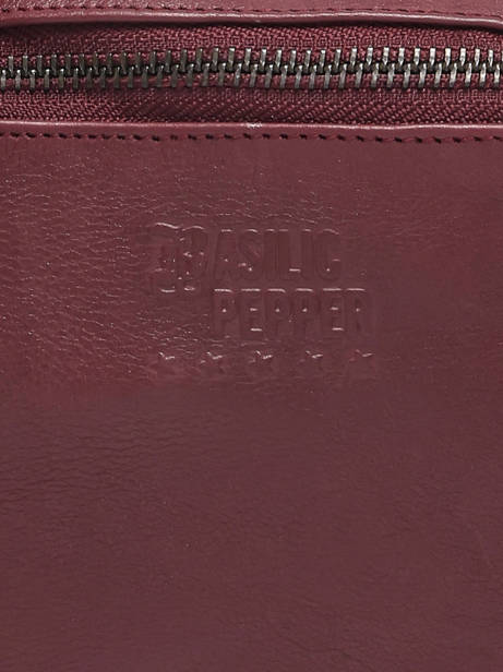 Leather Cow Belt Bag Basilic pepper Red cow BCOW55 other view 2