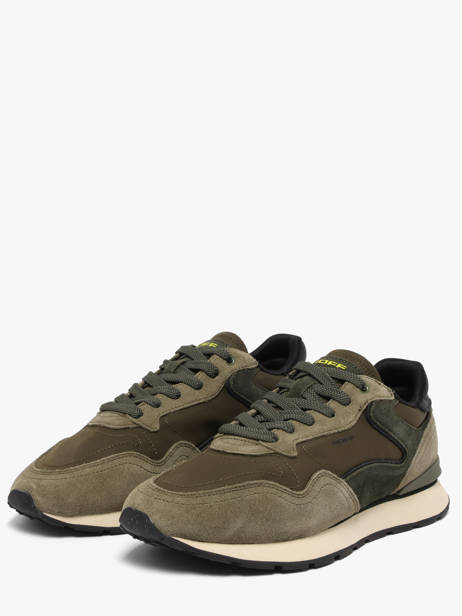Sneakers In Leather Hoff Green men 22602411 other view 1