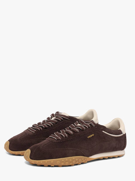 Sneakers In Leather Hoff Brown women 22661420 other view 1