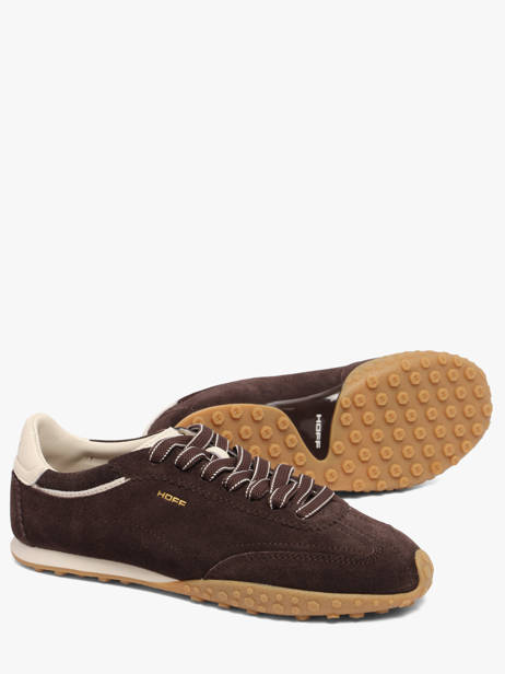 Sneakers In Leather Hoff Brown women 22661420 other view 2