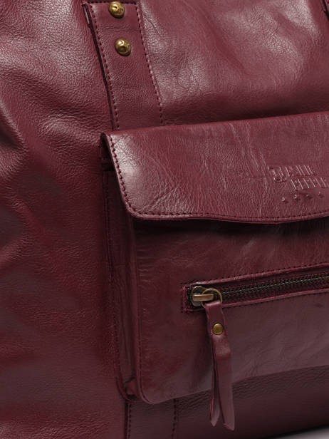 A4 Size Shoulder Bag Cow Leather Basilic pepper Red cow BCOW78 other view 2