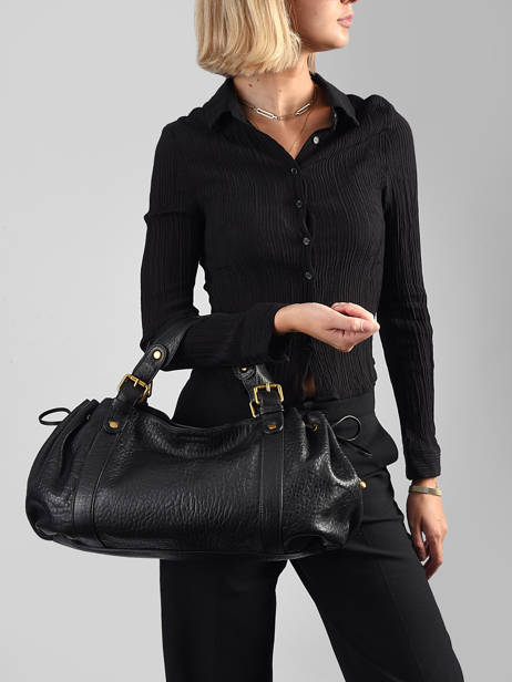 Sac 24h En Cuir Bubble Gerard darel Black bubble DES01428 other view 1