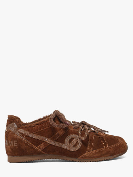Sneakers In Leather No name Green women TNERSC04