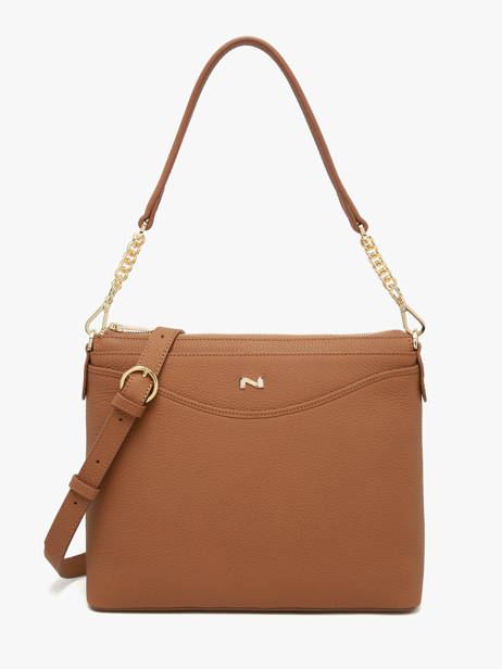 Leather Greta Shoulder Bag Nathan baume Brown riviera 2