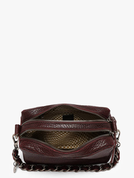 Sac Bandoulière Vintage Cuir Mila louise Rouge vintage 23673E1 vue secondaire 2