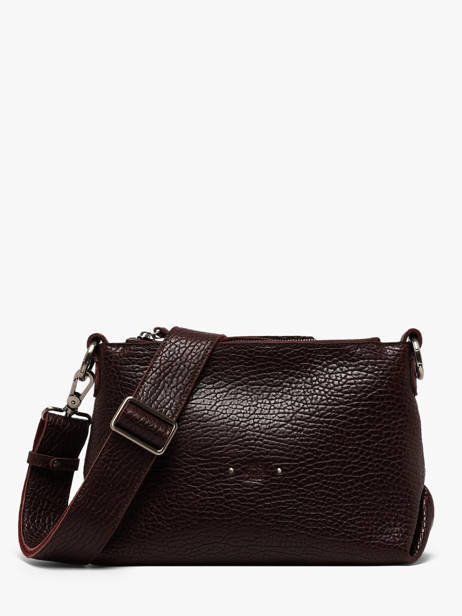 Sac Bandoulière Vintage Cuir Mila louise Rouge vintage 3864E1