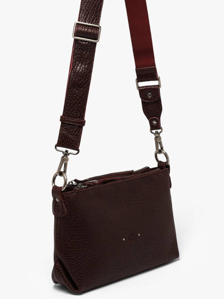 Sac Bandoulière Vintage Cuir Mila louise Rouge vintage 3864E1 vue secondaire 1