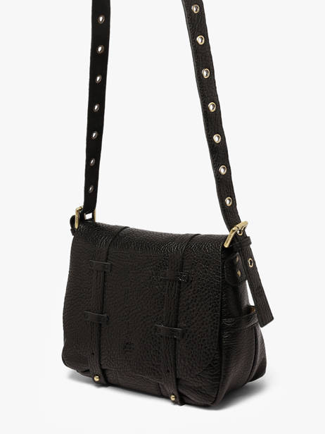 Sac Bandoulière Vintage Cuir Mila louise Noir vintage 3917E1 vue secondaire 1