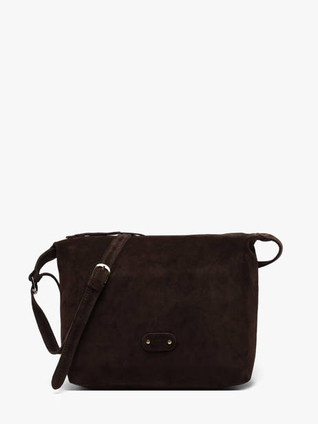 Sac Bandoulière Vintage Cuir Mila louise Marron vintage 23067V