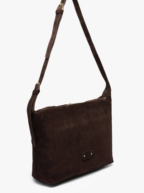 Sac Bandoulière Vintage Cuir Mila louise Marron vintage 23067V vue secondaire 1