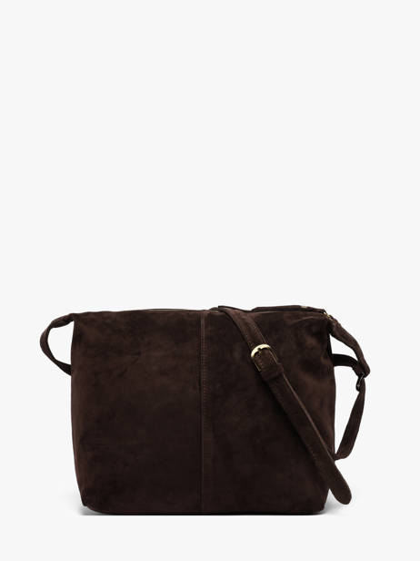 Sac Bandoulière Vintage Cuir Mila louise Marron vintage 23067V vue secondaire 3