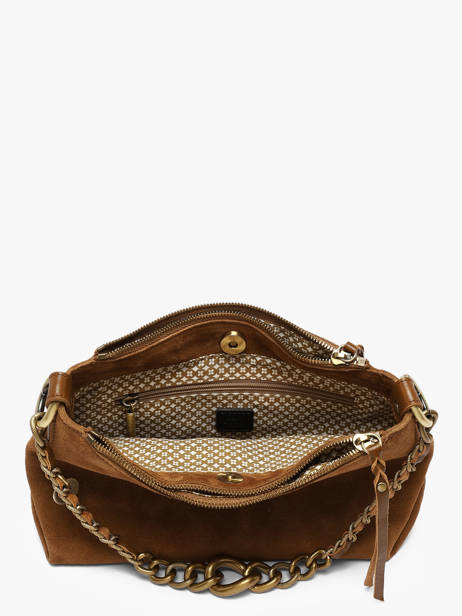 Sac Bandoulière Vintage Cuir Mila louise Marron vintage 3864VC1 vue secondaire 2