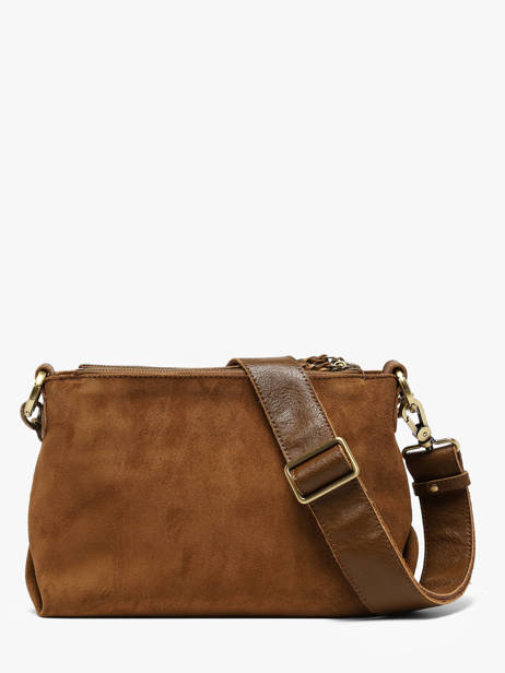 Sac Bandoulière Vintage Cuir Mila louise Marron vintage 3864VC1 vue secondaire 3