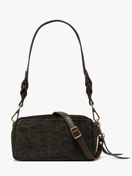 Sac Bandoulière Vintage Cuir Mila louise Vert vintage 3916PA1 vue secondaire 3