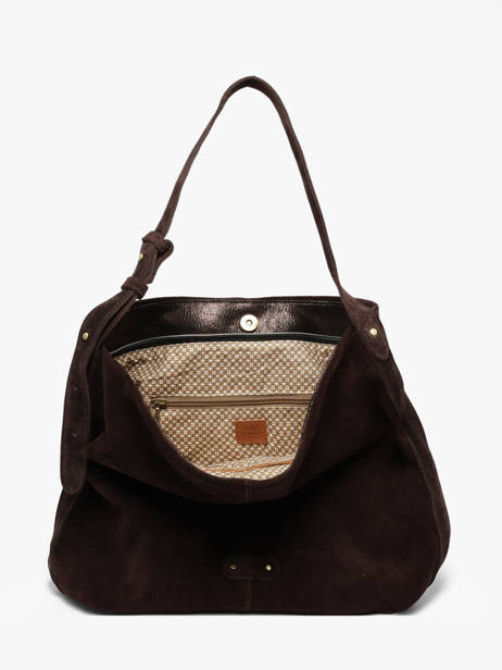 Sac Porté épaule Vintage Cuir Mila louise Marron vintage 23047V vue secondaire 2