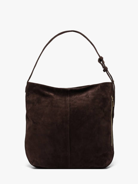 Sac Porté épaule Vintage Cuir Mila louise Marron vintage 23047V vue secondaire 3